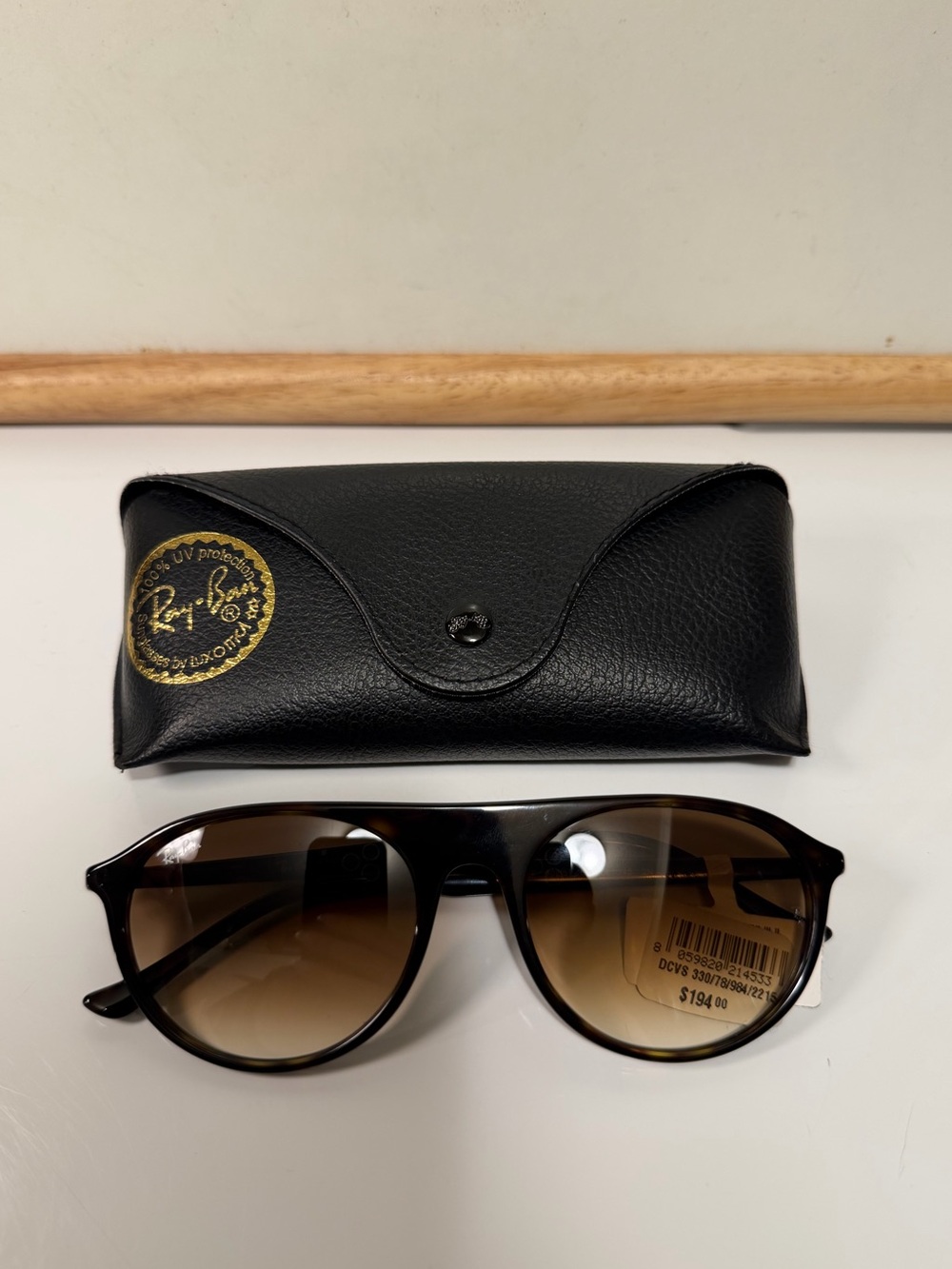 Ray-Ban Round Sunglasses, 56mm Havana Brown RB2215F NWT